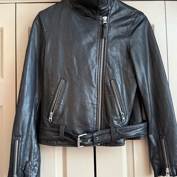 Mackage Miela-n Belted Moto Jacket Leather - Picture 8 of 13
